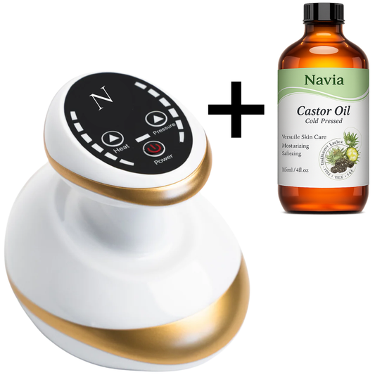 1x Navia™ Anti-Cellulitt Enhet + 50% rabatt på kaldpresset ricinusolje (verdi 480 kr)