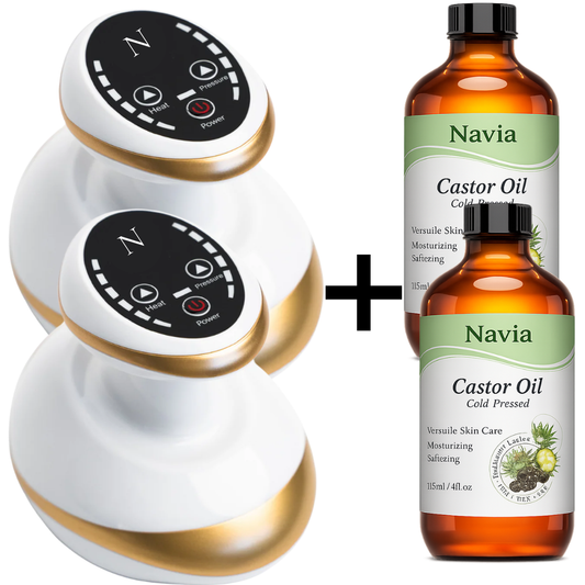 2x Navia™ Anti-Cellulitt Enhet + 2x GRATIS kaldpresset ricinusolje(verdi 960 kr)